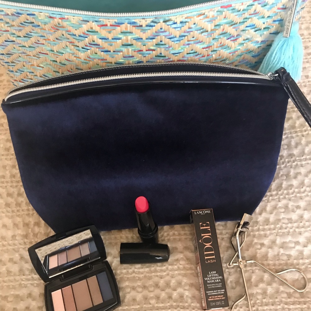 Lancome Cosmetic bags and makeup